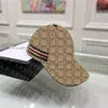 레터 야구 모자 남성 여성 야외 선 스크린 모자 클래식 스트라이프 리본 스냅 백 캡 Casquette231f