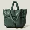 Evening Bags Winter Cotton Space Bale Luxury Handbags Women Totes Designe Bag Down Feather Large Capacity Shoulder Sac A Main BolsasEvening
