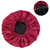 Adjustable Satin Silk Bonnet Double Layer Night Sleeping Cap for Women Curly Hair Springy Head Cover Hair Accessories