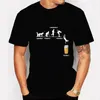 القمصان للرجال الصيف للجنسين الأزياء البسيطة Top 3D Beer Print T Shirt Men Funny Goadty Propositile Round Roundwear 6xlmen's