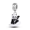 Nieuwe S925 Sterling Silver Losse kralen voor originele Pandora Bracelet Charm Pendant Family Cars Panda Diy Sieraden Luxe armbandaccessoires maken Ladies Mom Gifts