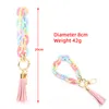 Acryl Link Keychain ChainLink PolsLink Pols Chain Artilets Bangle Key Ring Link met Tassel Nieuw trendy cadeau voor haar