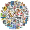 50Pcs/Lot Tom and Jerry Sticker Cats and Mouse 90s Art Print Home Decor Wall Notebook Phone Luggage Laptop Bicycle Scrapbooking Album Decals Stickers