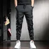 Pantaloni da uomo Summer Cargo Uomo Streetwear Casual Sport Pantaloni da jogging da uomo con coulisse nera Pantaloni da uomo