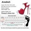 Aneikeh كبير الأحذية حجم 41 42 43 44 45 46 16 سنتيمتر عالية الكعب الصنادل الصيف مثير المفتوحة تو حزب اللباس منصة المصارع النساء الأحذية H220409