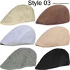 21 Types Men Berets 2021 Spring Autumn Winter Windproof Street Newspaper Seller Beret Hat Retro England Hat Men Hats Peak Painter caps J220722