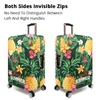 Papillon Amour Fleur Valise Couverture Ananas Tropical Épais Élastique Voyage Bagages Étui De Protection Pour 18 "- 32" Bagages xt913