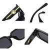 Solglasögon Kammpt Vintage Women's Rectangle Men's Retro Brand Designer Färgglada glasögon utomhus Eyewear UV400