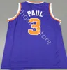 Maglie ketball DeAndre 22 Ayton Chris 3 Paul Maglie retrò mesh Steve 13 Nash Charles 34 Barkley 2021 Patch Black Purple Orange Maglie arancioni