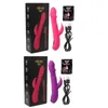 20RD vibrateur de lapin à poussée chauffante érotique, jouets sexy rotatifs étanches pour femmes, articles de beauté