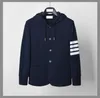 2024 Fashion Brand Blazer Men British Casual Suit Slim Fit Mens Jacket Spring and Autumn Cotton Hooded Coat