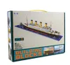 Hurtowa budowa zestaw cegieł 1860pcs mini bloki Model Titanic Cruise statek Model łódź DIY Diamond Zestaw cegieł dla dzieci
