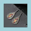 Dangle Chandelier Earrings Jewelryボヘミアンエスニックスタイルペンダントビンテージ合金ブライダルパーティーの結婚式の配達のためのフリンジコインドロップ2021 5b