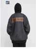 UNCLEDONJM Vintage PU cuir broderie baseball veste hip hop moto veste 2022 nouveau casual learher manteaux T220728