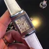 jlc reverso Luxury watch designer New flip dating simple light luxury small leather square retro women's Watch