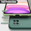 Étuis de téléphone portable Étuis souples en silicone liquide de haute qualité Doublure Fluff Résistant aux rayures Étui de couverture complet avec boîte de vente au détail pour iPhone 13 12 Mini X XS XR Pro Ma