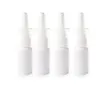 Bouteilles de pulvérisation nasale Atomiseur vide 10 ml, 20 ml, 30 ml, 50 ml Récipient oral médical en plastique rechargeable blanc