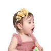 Fascia per capelli elastica per bambini Simulazione Fascia per capelli con fiore di rosa Moda europea americana per ragazze Studio per capelli Puntelli per foto Accessori B8223