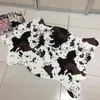 Yaratıcı Zebra/İnek 3D Baskılı Halılar Oturma Odası için kaymaz Sevimli Hayvan Atmak Kilim Paspaslar Odası Paspas Alan Kilim 220504