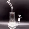 Mini narguilés en verre transparent de 8,5 pouces avec filtres en nid d'abeille Pipes à fumer de style classique avec femelle 14mm