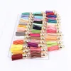 3cm Small Tassel Charms White K Clothing accessories DIY Key Chain 100PcsLot Mix Colors3704141