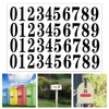Gift Wrap Sheets Small Black Adhesive Stickers 200 Pcs Number Decals For Mailbox Signs Locker Windows Doors WholeGift GiftGift7630728