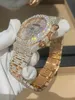 Запястье на запястье роскошные VVS1 Мужские часы Diamond High And Jewelry Custom Gia Natural Diamond for Watch7wist397