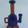 Bongs Bong Aschefänger Wasserpfeifen Borosilikatglas Raucherzubehör Vintage geschnitzte geheimnisvolle Glasröhre Wasserpfeife Ölbohrsprudler Eisfalle klassisch Voll