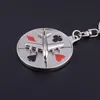 Keychains Fashion Creative Russian Turntable Key Chain Rotertable Aircraft Compass Keychain Gifts for Menwomen Jewelry Enek22