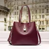 Evening Bags CHCH HCHC 100% Genuine Leather Embossed Tote Bag For Women 2022 Fashion Single Shoulder Handbags Designer Purse2361