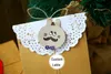 100pcs various shapes custom kraft paper white cardboard gift wedding party packaging label tag 220618