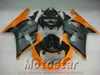 Free customize bodykits for SUZUKI GSX-R600 GSX-R750 01 02 03 fairing kit K1 GSXR 600/750 2001-2003 orange black fairings set XA24