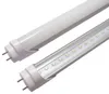 Lager i US T8 4FT LED-rörlampa 1200mm LED-rör 18W 22W LED-fluorescerande lampor Kyla Vit Klar frostat lock AC85-265V