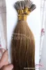 Kasztanowy brązowy 6 keratyny fuzja preconded stick i końcówka ludzkie włosy przedłużenia proste Indian Remy Hair 50g 05G na pasm1822 6680242