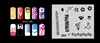 Nova Moda Airbrush Prego Stencils Set 201-220 Ferramentas Diy Aerografia 20 x Folha de Modelo para Airbrush Kit Nail Art Paint