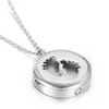 ijd5003 'Faith Hope Love ' Essential Oil Locket and Round Ash Holder Pendant Necklace Cremation Urn Pendants Necklaces Free 12 Pads