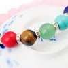 Joya cadeau 14SB1037-8MM bracelet de perles de Quartz Rose naturel 7 Chakra pierres précieuses cristal guérison Reiki femmes bijoux bracelet Shippi254y