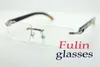 良い品質ホワイトミックスブラックバッフラオホーンフレーム眼鏡用女性メガネシルバーゴールドメタルフレームアイウェアルネットT8100905サイズ：54-18-140mm