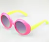 Unisex Kids Ronde Candy Kleuren UV 400 Beschermende Shades Kinderen Goggles Jongens Meisjes Mode Zonnebril Outdoor Baby Leuke Glazen 24 Stks / partij