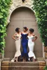 High Low Bridesmaids Dresses Off Shoulder Sleeveless Backless Wedding Gowns Taffeta Floor Length Mermaid Formal Dress