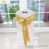 Nieuwe Mooie Bruiloft Banket Stoel Cover Satijn Ribbon Bow Sash Levert Multi Color Kies Goedkope Verkoop Gratis verzending