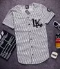 Wholesale-KNYEW 07 DXPECHEF White stripe Jersey Last King LK Hip Hop Men&Women Couples Sports Cotton shirts Tees Plus Size M-XXL