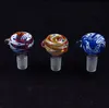 mixed colors Tobacco Cigar Glass pipe bowl holder filter hookah Slide bong water pipe USA color 14mm&19mm