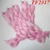 Wholesale Synthetic Jumbo Braiding Hair Bulk 24inch 80g Single Color Synthetic Straight Crochet Braids hair Extensions