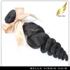 Brazilian Virgin Human Hair Weave Loose Wave Hair Weaves 10-24 Inch Grade 9A 3pcs lot Natural Color Free Shipping Bella