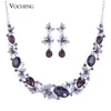 Luxury Gorgeous Colourful Butterfly Austrian Crystal Statement Necklace and Earring Jewelry Set Vs161 Vocheng Jewelry1835064