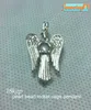 18kgp Déesse Perle/Cristal/Gemme Perle Cage Médaillons, La Vierge Marie avec des Ailes d'Ange Style Wish Pendentif pour DIY Bijoux de Mode Charmes