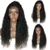Diva1 180% densitet vattenvåg naturlig mänsklig hår peruk före plockade 360 ​​spets frontal våt vågig peruansk jungfru