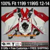 8Gifts Carena per stampi ad iniezione per DUCATI 1199 panigale rosso bianco 1199S 12-13 11Y4 12 13 2012 2013 rosso verde bianco 1199 1199S Kit carrozzeria