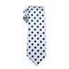 Black Dot White Tie Hankerchief Cuffers de bouffés set pour les hommes Classic Silk Meeting Business Casual Coldiejacquard Woven N-1057230M